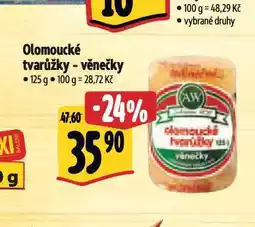 Albert Olomoucké tvarůžky nabídka