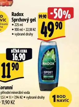Albert Radox sprchový gel nabídka