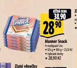 Albert Manner snack nabídka