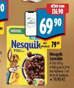 Albert Nesquik cereálie nabídka