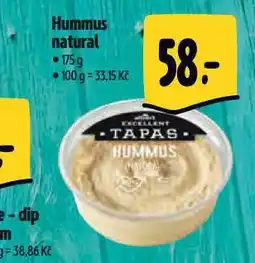 Albert Hummus natural nabídka