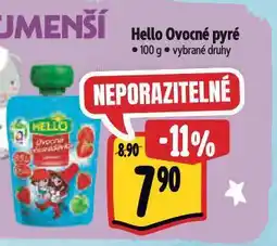 Albert Hello ovocné pyré nabídka