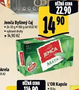 Albert Jemča čaj nabídka