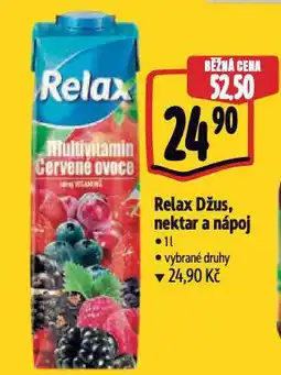 Albert Relax džus, nektar a nápoj nabídka