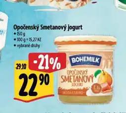 Albert Opočenský smetanový jogurt nabídka