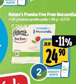 Albert Free from mozzarella nabídka