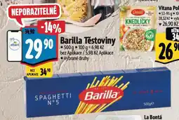 Albert Barilla těstoviny nabídka