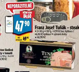 Albert Franz josef tuňák steak nabídka