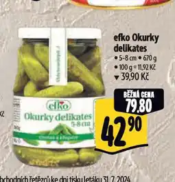 Albert Efko okurky delikates nabídka
