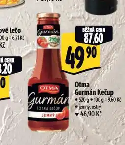 Albert Otma gurmán kečup nabídka