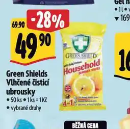 Albert Green shields vlhčené čisticí ubrousky nabídka