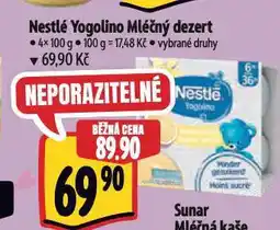 Albert Nestlé yogolino mléčný dezert nabídka