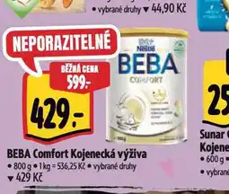 Albert Beba kojenecká výživa nabídka