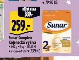 Albert Sunar kojenecká výživa nabídka