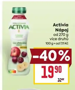 Billa Activia Nápoj nabídka