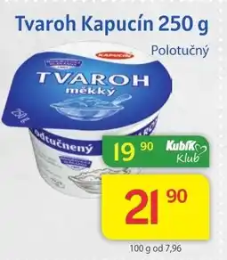 Kubík potraviny Tvaroh Kapucín 250 g nabídka