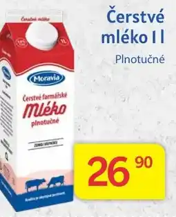 Kubík potraviny Čerstvé mléko 1L nabídka