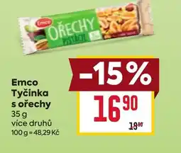 Billa Emco Tyčinka s ořechy nabídka