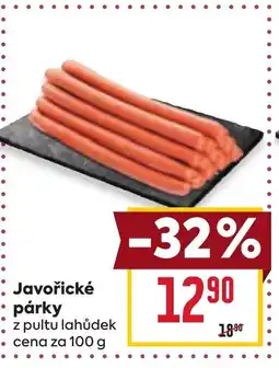 Billa Javořické párky nabídka