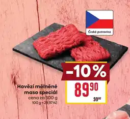 Billa Hovězí mělněné maso speciál nabídka