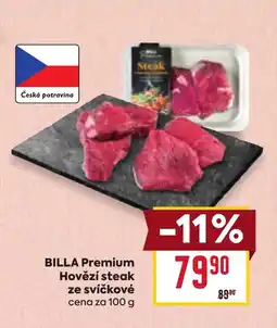 Billa BILLA Premium Hovězí steak ze svíčkové nabídka