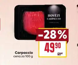 Billa Carpaccio nabídka