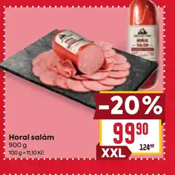 Billa Horal salám nabídka