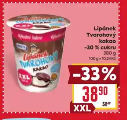 Lipánek Tvarohový kakao -30% cukru