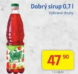 Kubík potraviny Dobrý sirup 0,7L nabídka
