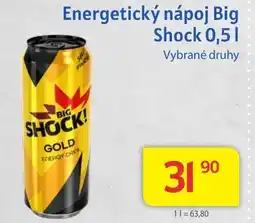 Kubík potraviny Energetický nápoj Big Shock 0,5L nabídka