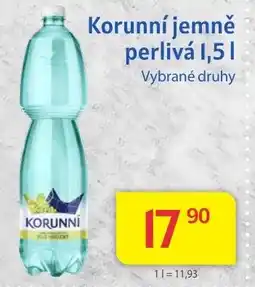 Kubík potraviny Korunní jemně perlivá 1,5L nabídka