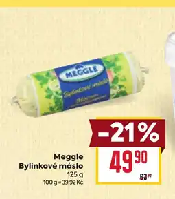 Billa Meggle Bylinkové máslo nabídka