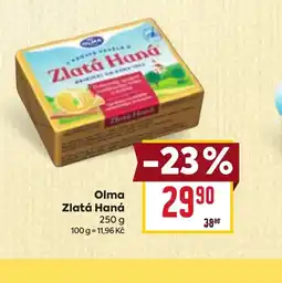 Billa Olma Zlatá Haná nabídka