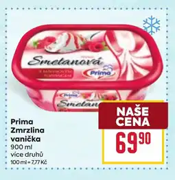 Billa Prima Zmrzlina vanička nabídka