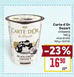 Billa Carte d'Or Dezert nabídka