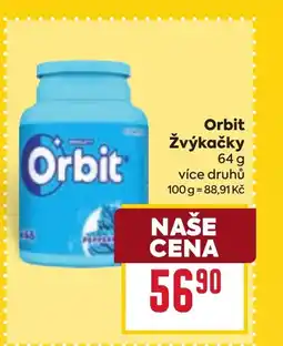 Billa Orbit Žvýkačky nabídka