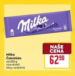 Billa Milka Čokoláda nabídka