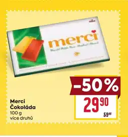 Billa Merci Čokoláda nabídka