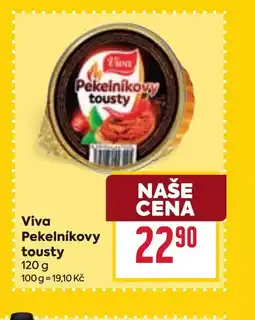 Billa Viva Pekelnikovy tousty nabídka
