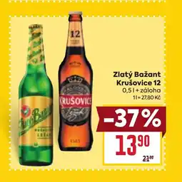 Billa Zlatý Bažant Krušovice 12 nabídka