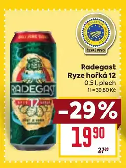 Billa Radegast Ryze hořká 12 nabídka