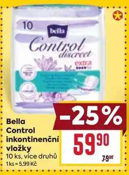 Bella Control inkontinenční vložky