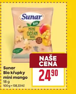 Billa Sunar Bio křupky mini mango nabídka