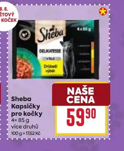 Billa Sheba Kapsičky pro kočky nabídka