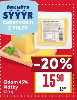 Billa Eidam 45% Plátky nabídka