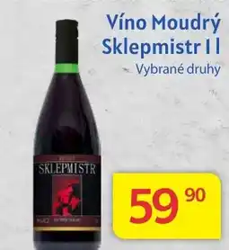 Kubík potraviny Víno Moudrý Sklepmistr II nabídka