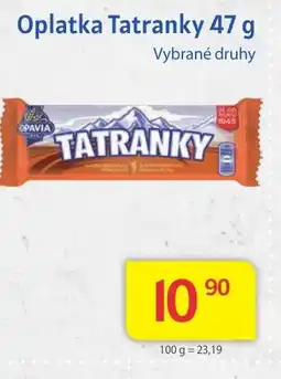 Kubík potraviny Oplatka Tatranky 47 g nabídka