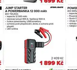 Auto Kelly Jump starter a powerbanka 12 000 mah nabídka