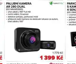 Auto Kelly Palubní kamera ar 280 dual nabídka