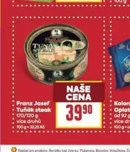 Billa Franz josef tuňák steak nabídka